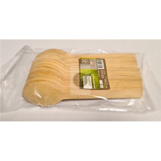 Bambusz evőeszköz - EVŐKANÁL 170mm, 25db/csomag