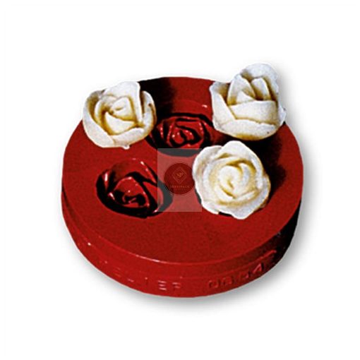 Szilikon forma modellezéshez, 3 mini rózsa D25mm