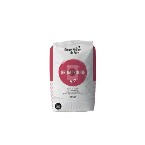 Búzafinomliszt "Gruau rouge T45", 25kg/zsák