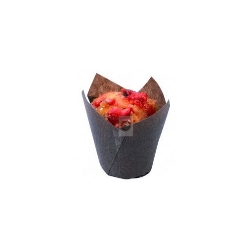 Barna papír sütőkapszli "Tulipcup" 21cl, D50xM95mm, x200db (REF.683335)