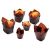 Barna papír sütőkapszli "Tulipcup" 21cl, D50xM95mm, x200db (REF.683335)