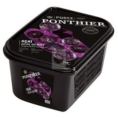   PONTHIER Cukormentes acai bogyó püré, gyorsfagyasztott - 1kg