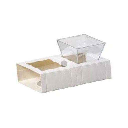 Papír pohárrögzítő betét, süteményes dobozhoz 85x85x35, x200db